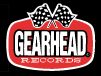 Gearhead Records logo in white and red on a black background.