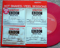 image of the Hot Snake's Peel Session 7 inch